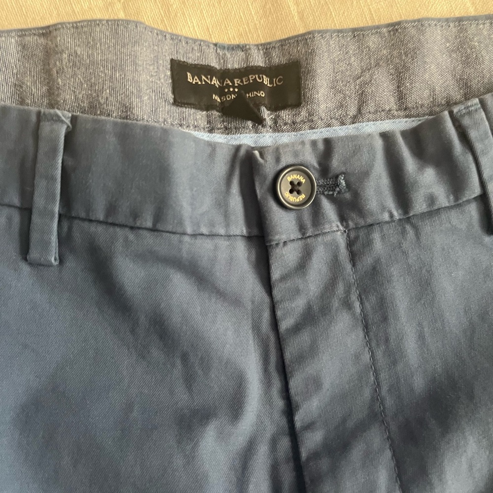 Banana Republic Men's Slate Blue Dress Pants